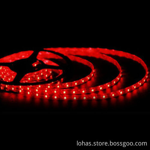 SMD2835 flexible strips, red, 21-23Lm/LED, CE & RoHs certifications, long lifespan,easy to install